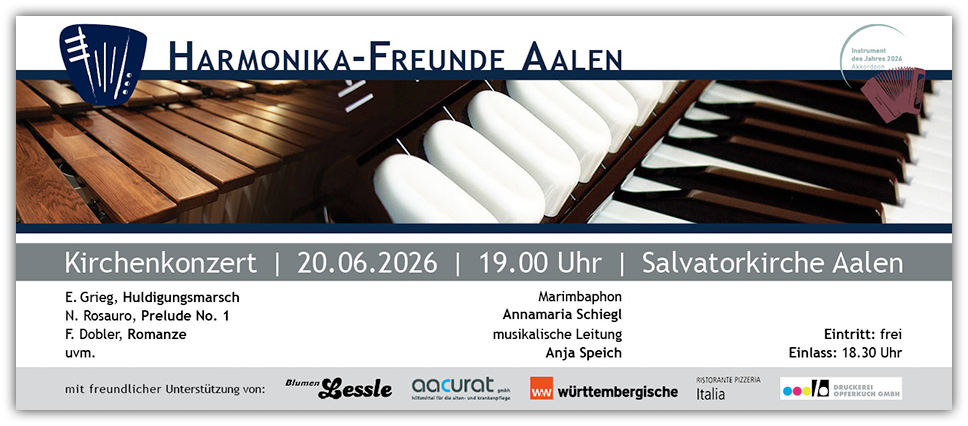 Kirchenkonzert der Harmonika-Freunde Aalen